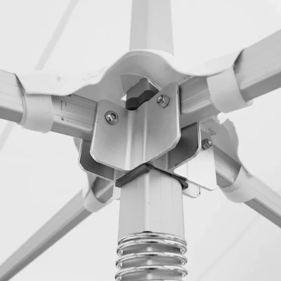 Barnum 6mx9m 54m² Blanc Alu Pro Structure Ø55mm et Pack Fenêtres 380g/m² Norme M2