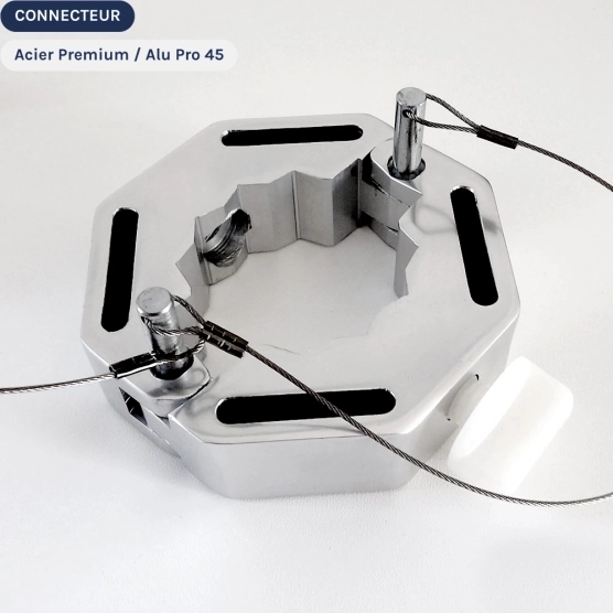 Pièce de connexion pour comptoir buvette sur pied de barnum pliant Ø45mm