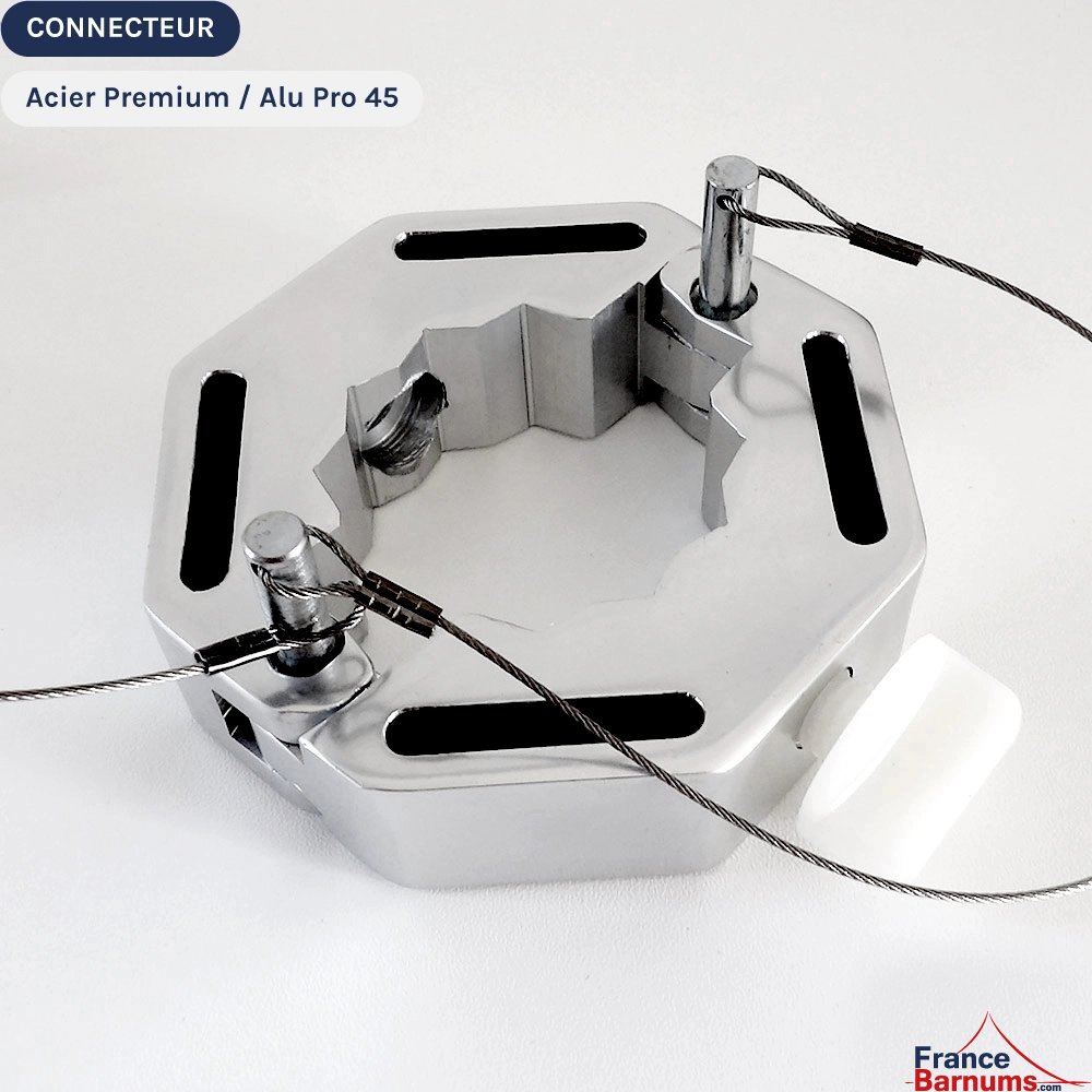 Pièce de connexion pour comptoir buvette sur pied de barnum pliant Ø45mm