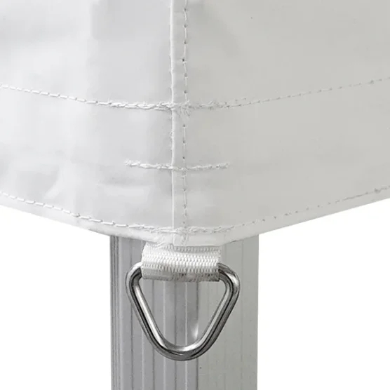 Anneau de haubanage pour alu Pro 55 Luxe norme M2 3x3m blanc avec côtés fenêtres Anneau de haubanage pour alu Pro 55 Luxe norme M2 3x3m blanc avec côtés fenêtres
