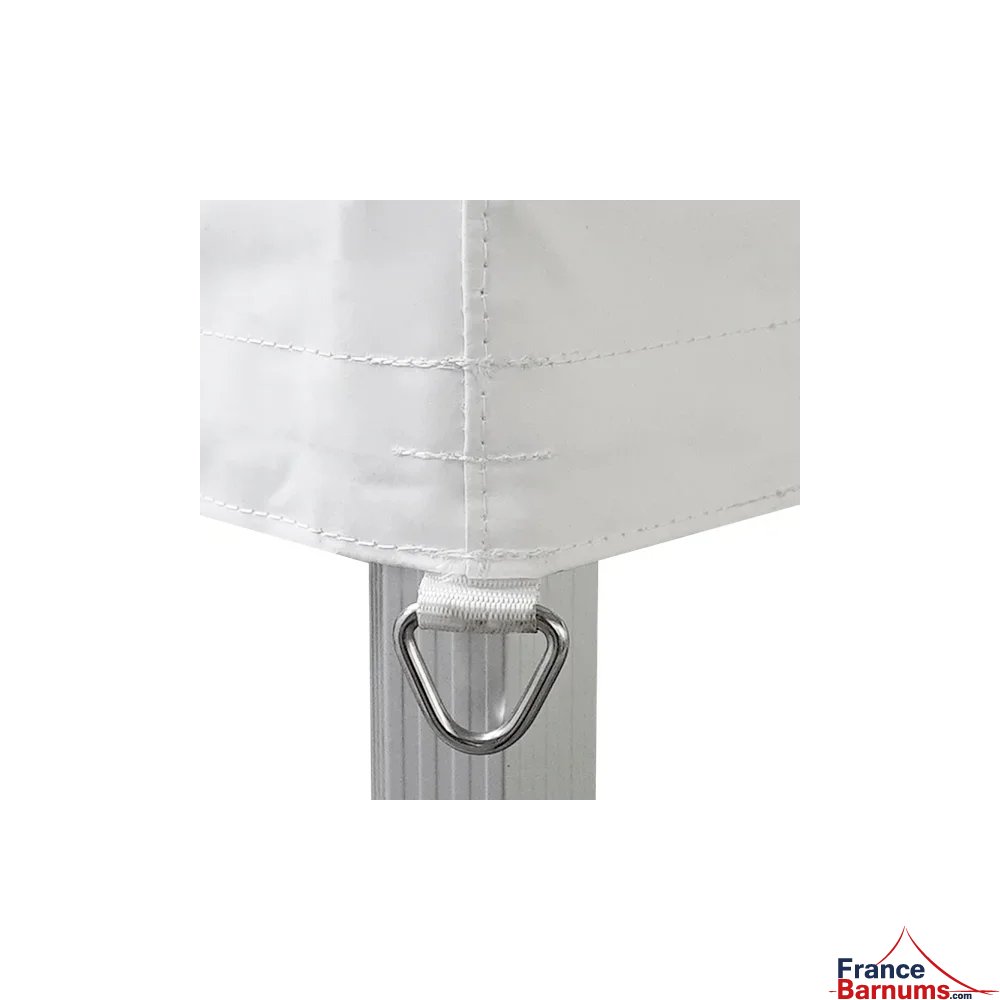 Anneau de haubanage pour alu Pro 55 Luxe norme M2 3x3m blanc avec côtés fenêtres Anneau de haubanage pour alu Pro 55 Luxe norme M2 3x3m blanc avec côtés fenêtres