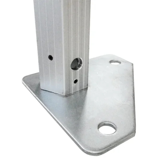 Large platine de pied barnum pliant professionnel alu Pro 55 Luxe norme M2 3x3m blanc avec côtés fenêtres Large platine de pied barnum pliant professionnel alu Pro 55 Luxe norme M2 3x3m blanc avec côtés fenêtres