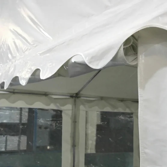 Tente de réception 10x5m avec lambrequin décoratif