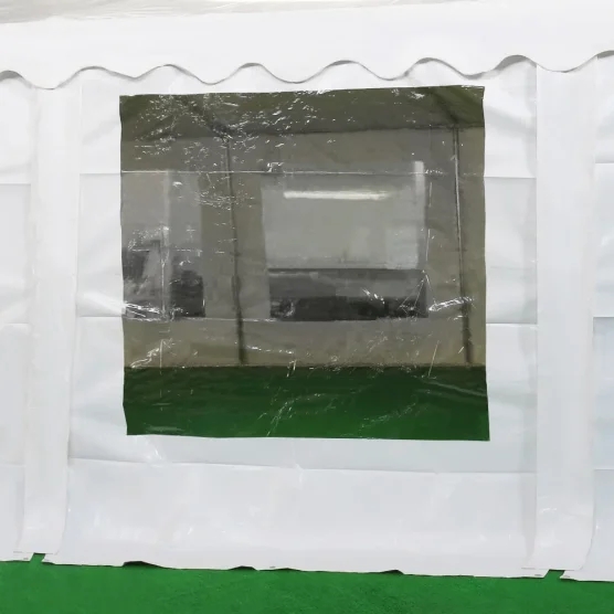 Tente de réception 60m² avec fenêtres transparentes