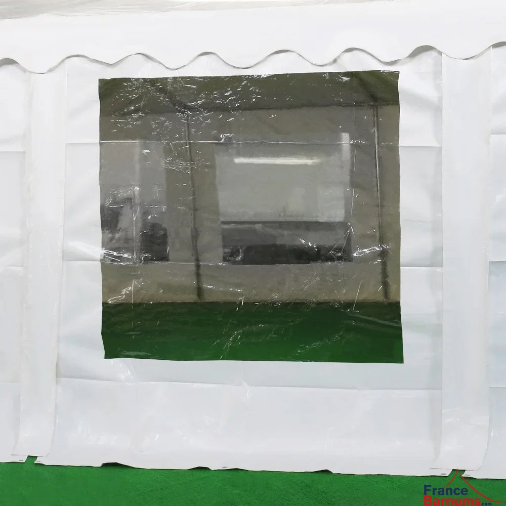 Tente de réception 60m² avec fenêtres transparentes