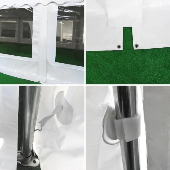 Détails de la tente de réception 60m² PVC