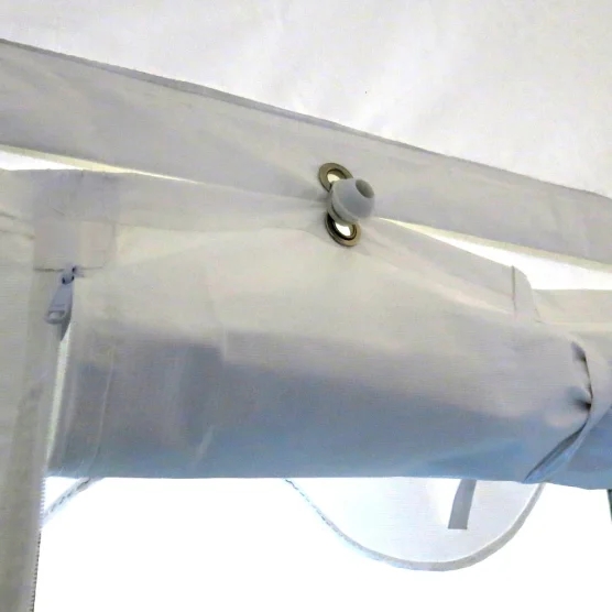 Tente de réception 6m x 12m avec portes de pignon relevables ou amovibles