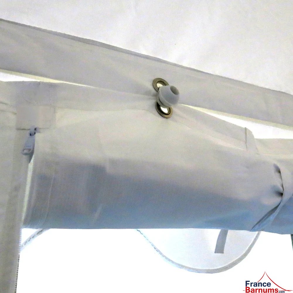 Tente de réception 6m x 12m avec portes de pignon relevables ou amovibles