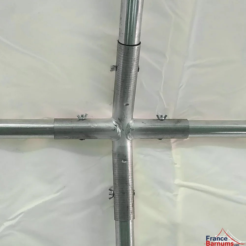 Tente de réception 6x12m structure acier galvanisé diamètre 50mm