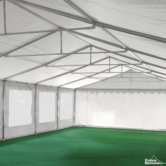 Chapiteau de réception 6x12m PVC et tubes de 50mm