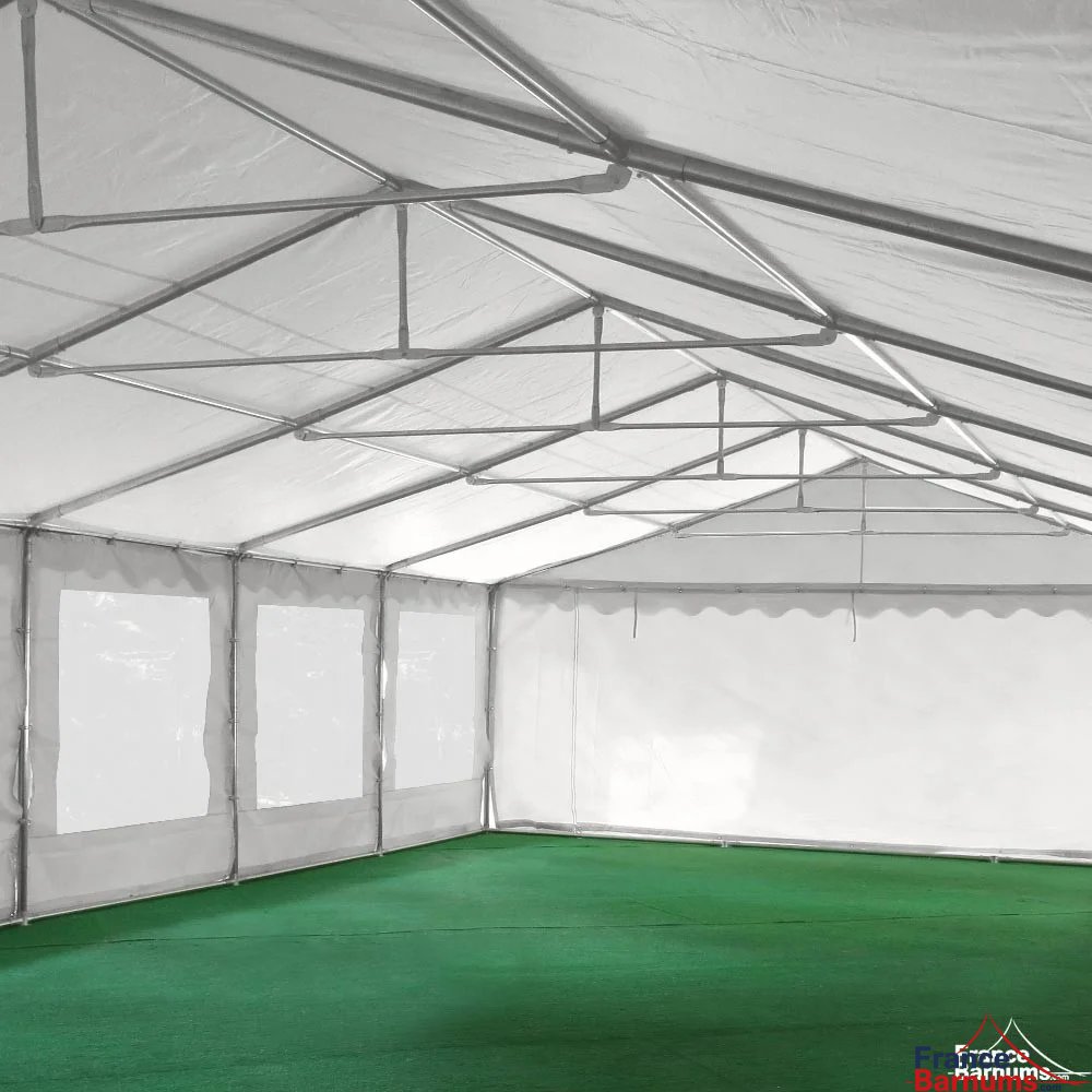 Chapiteau de réception 6x12m PVC et tubes de 50mm