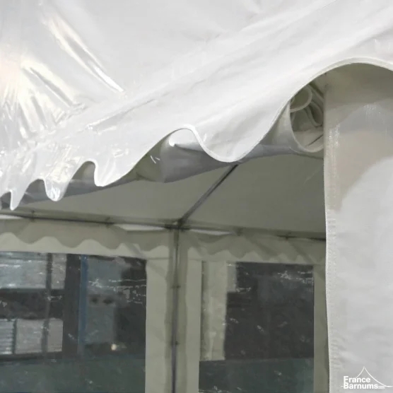 Tente de réception 12x6m avec lambrequin décoratif