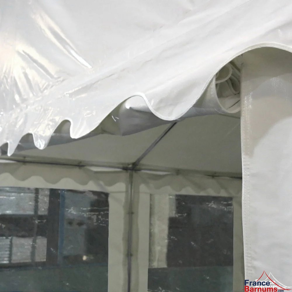 Tente de réception 12x6m avec lambrequin décoratif