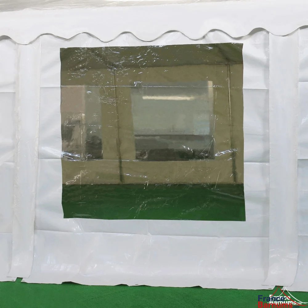 Tente de réception 72m² avec fenêtres transparentes