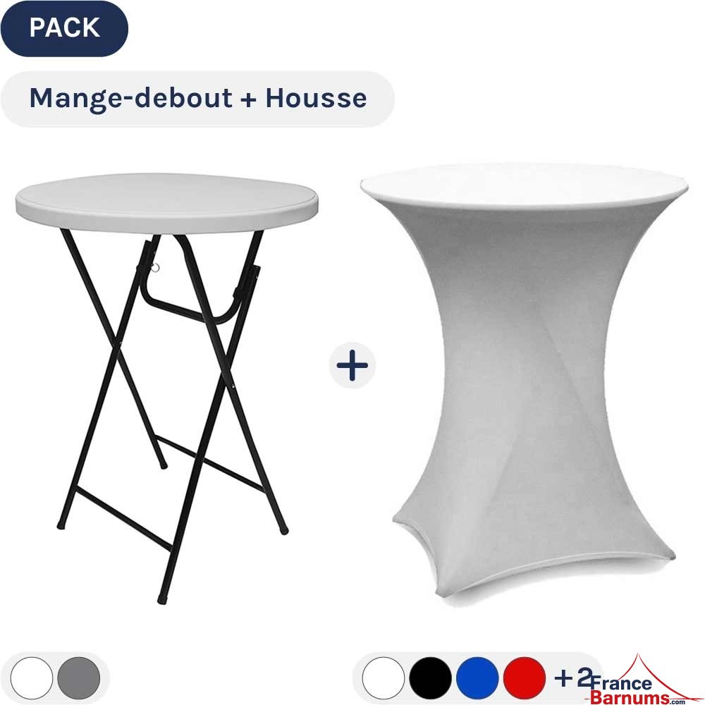 Lot De 5 Nappes Jetables Lavables Pour Table Haute - Effet Lotus Anti-taches, Diamètre 60-70 Cm - Fête, Oktoberfest, événement