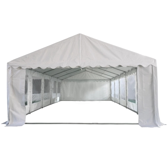 Tente de réception - Chapiteau de festivités MEDIUM en PVC de 5m x 10m avec Tubes de 38mm Tente de réception - Chapiteau de festivités MEDIUM en PVC de 5m x 10m avec Tubes de 38mm