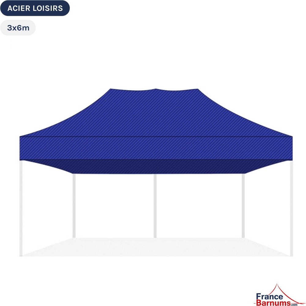 Bâche de toit BLEUE 3x6m pour barnum pliant Gamme Acier Loisirs Bâche de toit BLEUE 3x6m pour barnum pliant Gamme Acier Loisirs