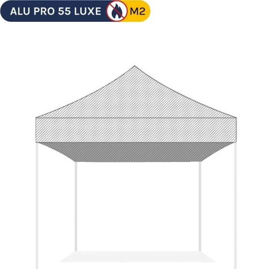 Bâche de toit BLANCHE pour barnum pliant Gamme Alu Pro 55 Luxe