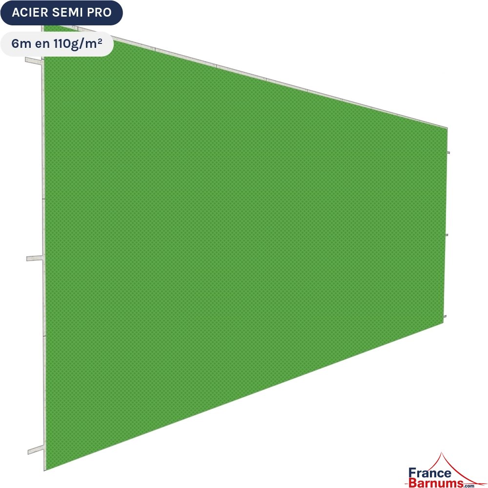Paroi de 6m Pleine Anis - Tissé polyester 110gr/m²