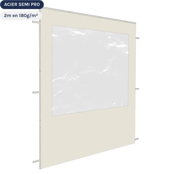 Paroi de 2m Fenêtre beige - Tissé polyester 180gr/m²