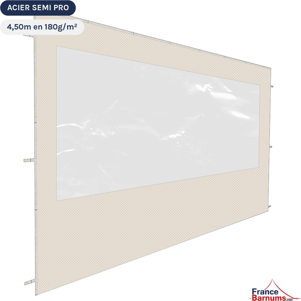 Paroi de 4m5 Fenêtre beige - Tissé polyester 180gr/m²