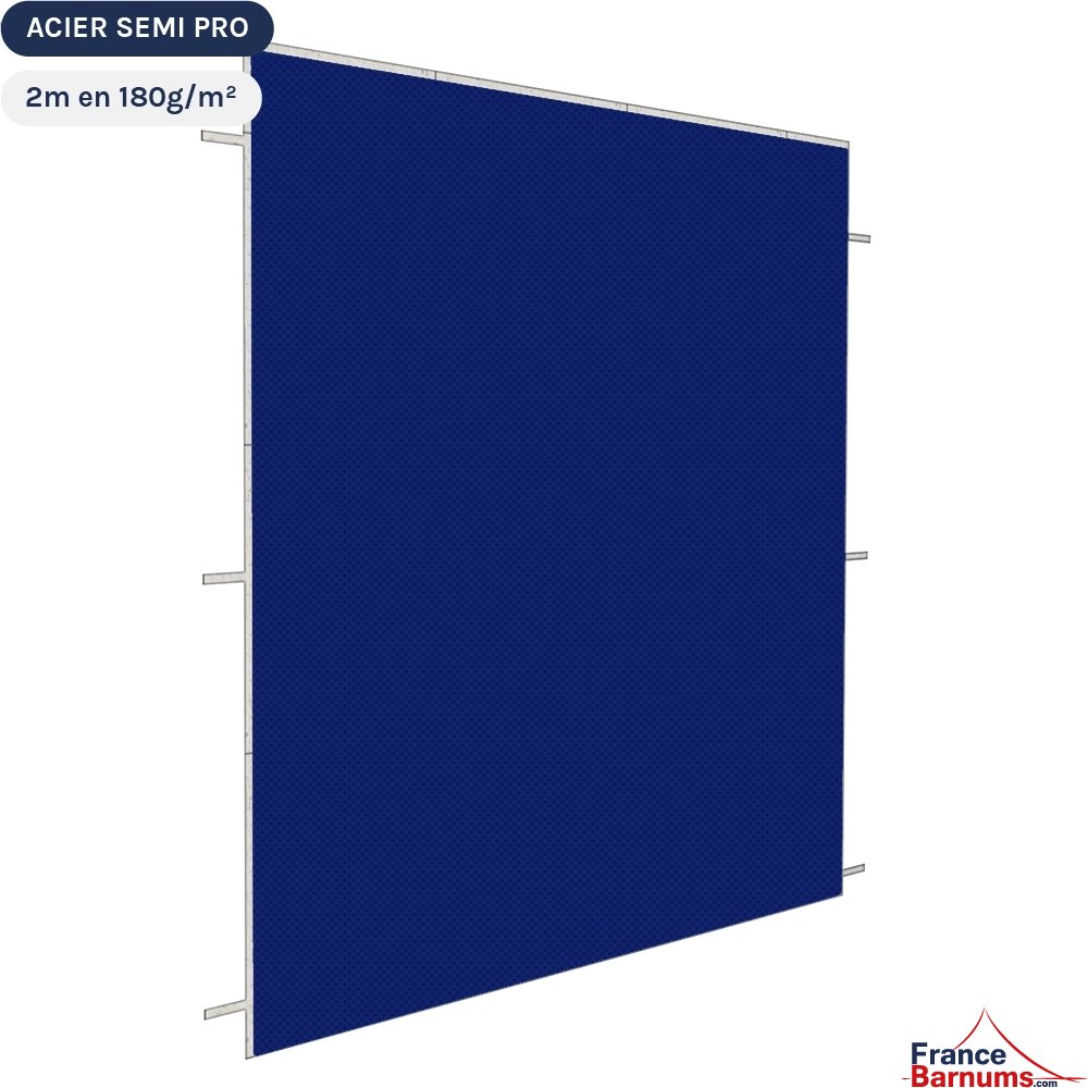 Paroi de 2m Pleine BLEUE - Tissé polyester 180gr/m² Paroi de 2m Pleine BLEUE - Tissé polyester 180gr/m²