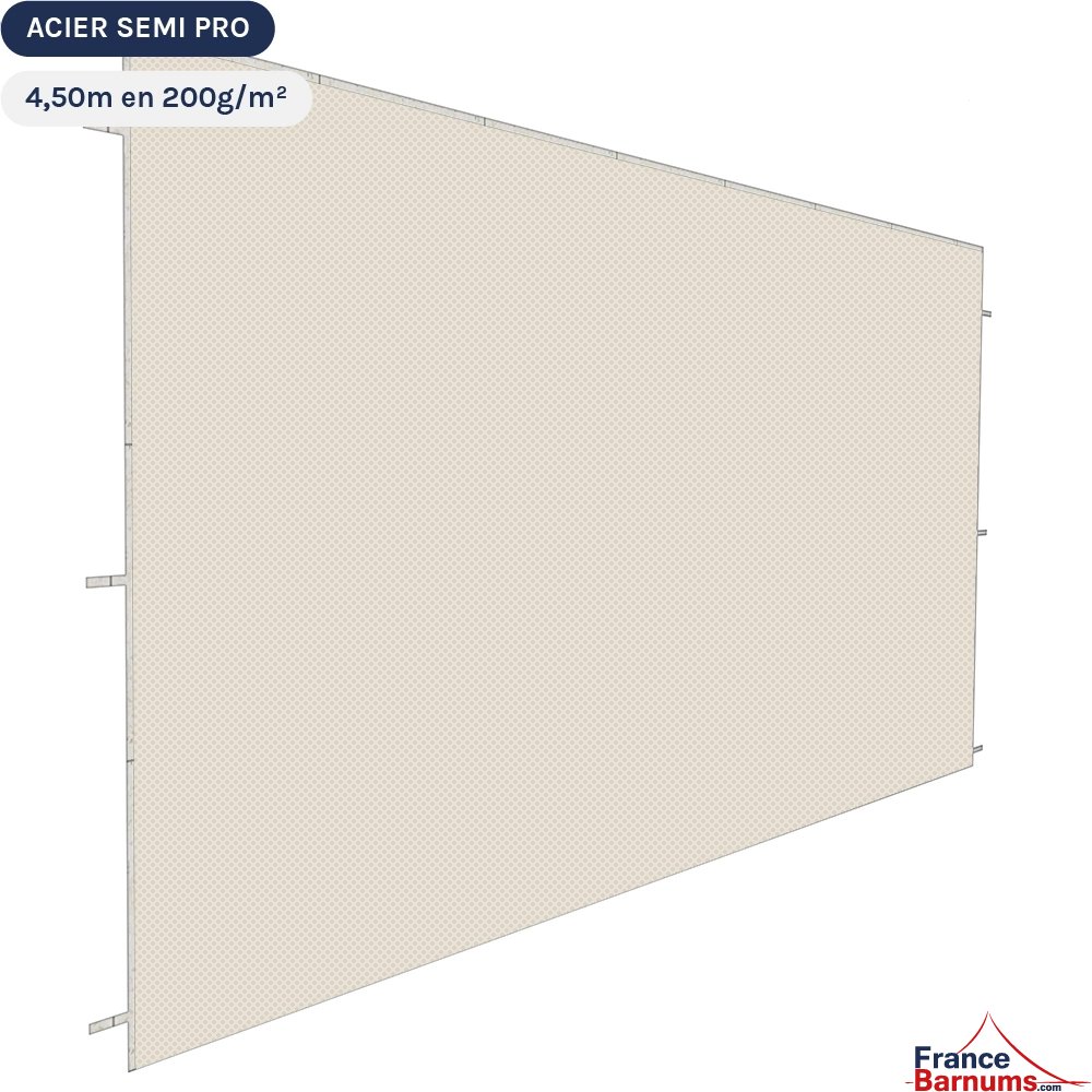 Paroi de 4m5 Pleine Beige - Polyester enduction PVC 200gr/m² Paroi de 4m5 Pleine Beige - Polyester enduction PVC 200gr/m²