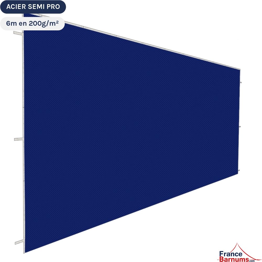 Paroi de 6m Pleine Bleue - Polyester enduction PVC 200gr/m²