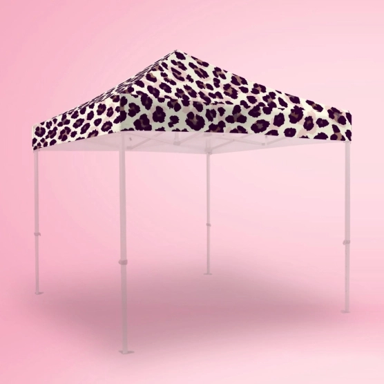 Toit de barnum imprimé à décor léopard Toit de barnum imprimé à décor léopard