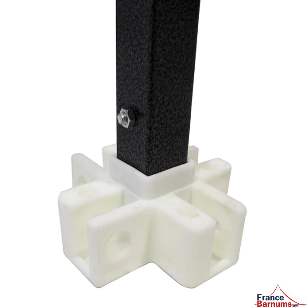 Pied de mât complet pour barnum pliant de 3m Acier Semi Pro