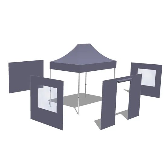 Tonnelle Pliante - Abri pliable Acier Loisirs 2mx3m BLEU avec Pack Fenêtres