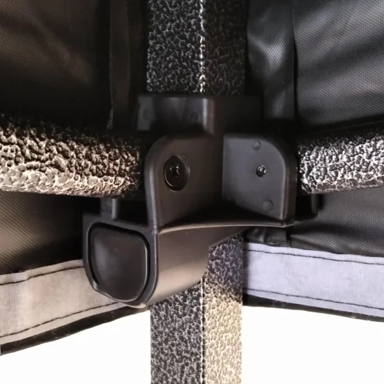 structure tente paddock montage rapide NOIR