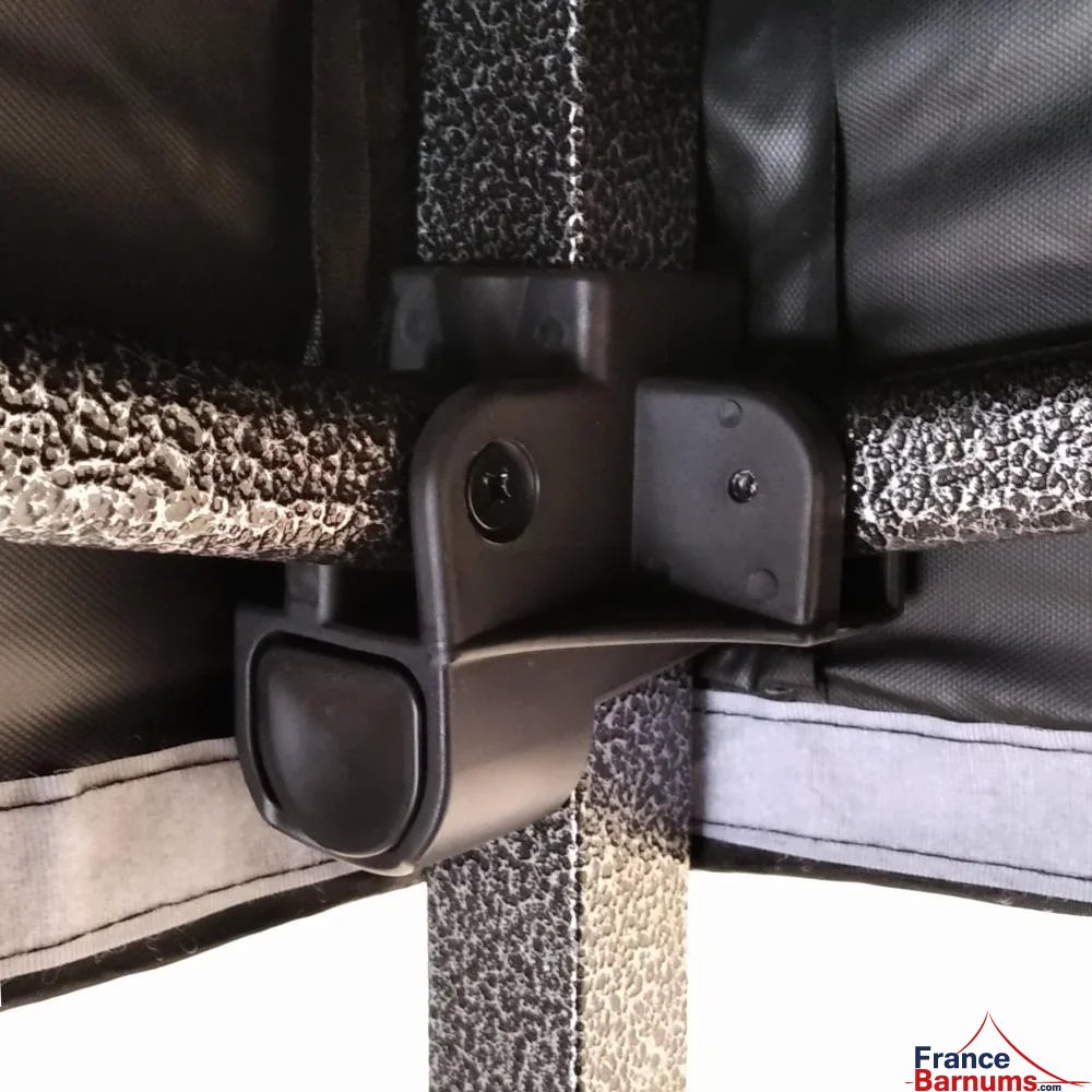 structure tente paddock montage rapide NOIR