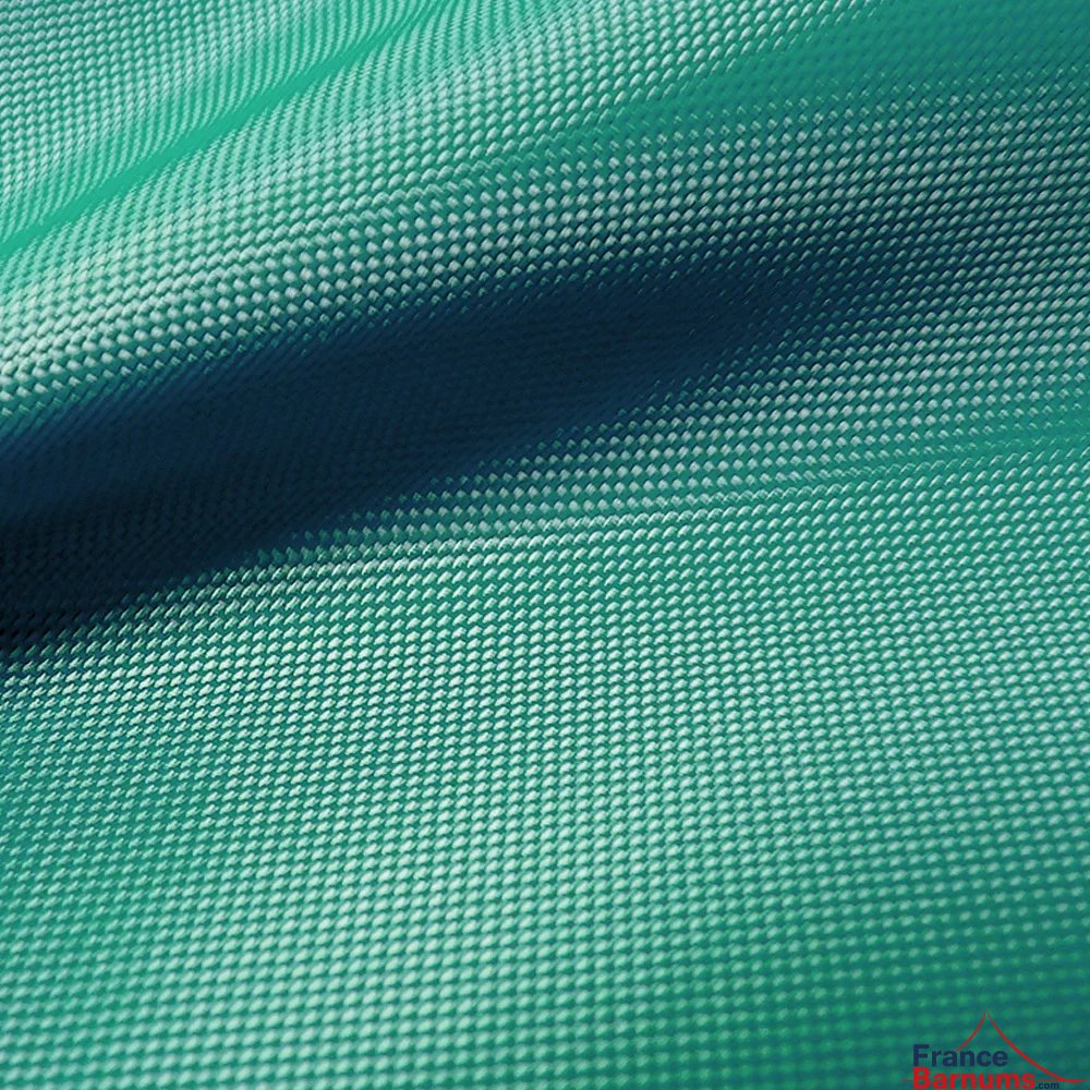 Bâche de toit Polyester enduction PVC 320 g/m2 de couleur vert émeraude Bâche de toit Polyester enduction PVC 320 g/m2 de couleur vert émeraude