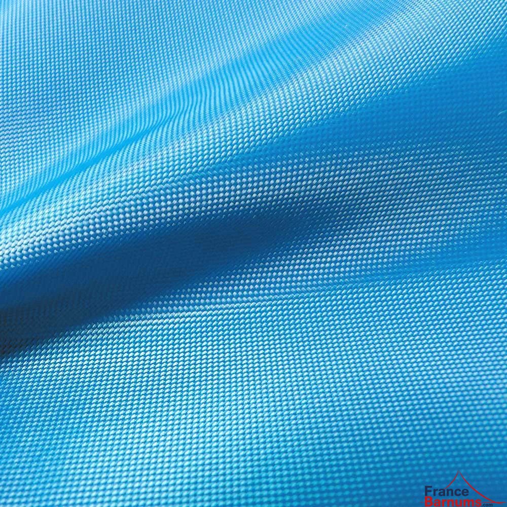 Bâche de toit Polyester enduction PVC 320 g/m2 de couleur bleu azur Bâche de toit Polyester enduction PVC 320 g/m2 de couleur bleu azur