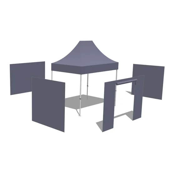 Tonnelle pliante - Stand pliant Alu Pro 45 LUXE M2 2mx3m NOIR + Pack Côtés 380gr/m² Tonnelle pliante - Stand pliant Alu Pro 45 LUXE M2 2mx3m NOIR + Pack Côtés 380gr/m²