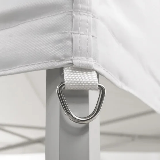 Solides anneaux de haubanage inox barnum pliant pro alu 2,4m x 2,4m Solides anneaux de haubanage inox barnum pliant pro alu 2,4m x 2,4m