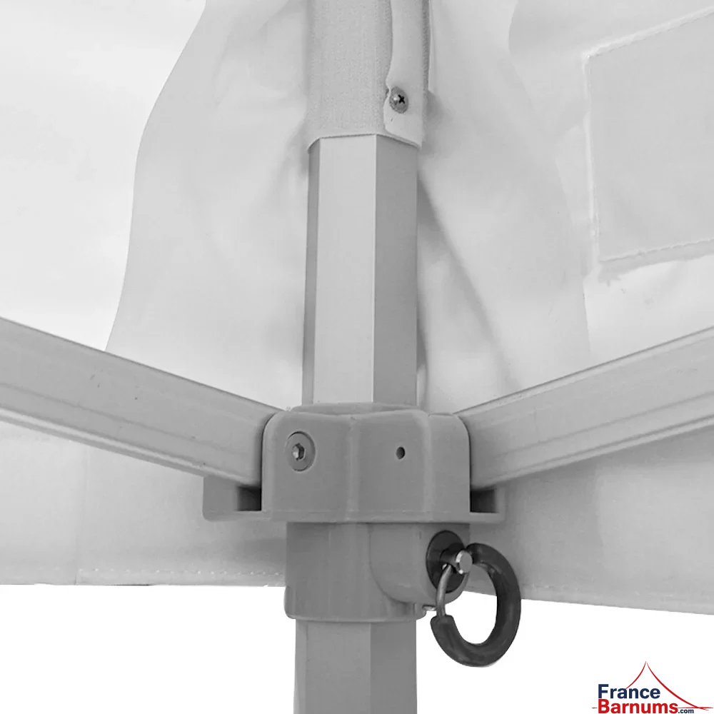 Blocage avec goupilles ergonomiques barnum pliant alu pro 2m x 3m