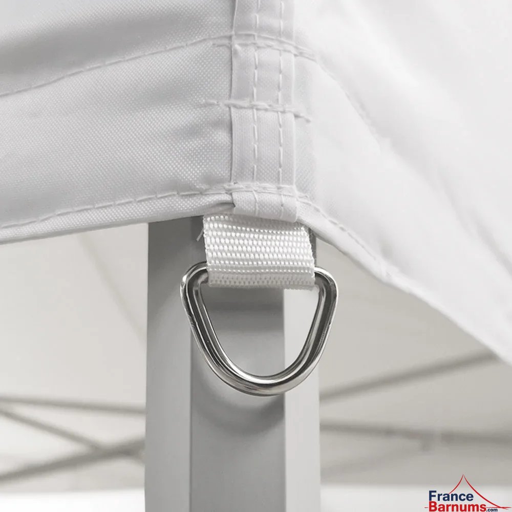 Solides anneaux de haubanage inox barnum pliant pro alu 2m x 3m Solides anneaux de haubanage inox barnum pliant pro alu 2m x 3m