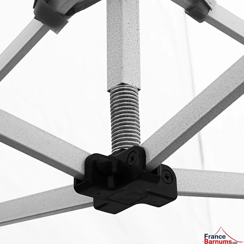 Mât à ressort barnum pliant acier hexa 3x3 Mât à ressort barnum pliant acier hexa 3x3