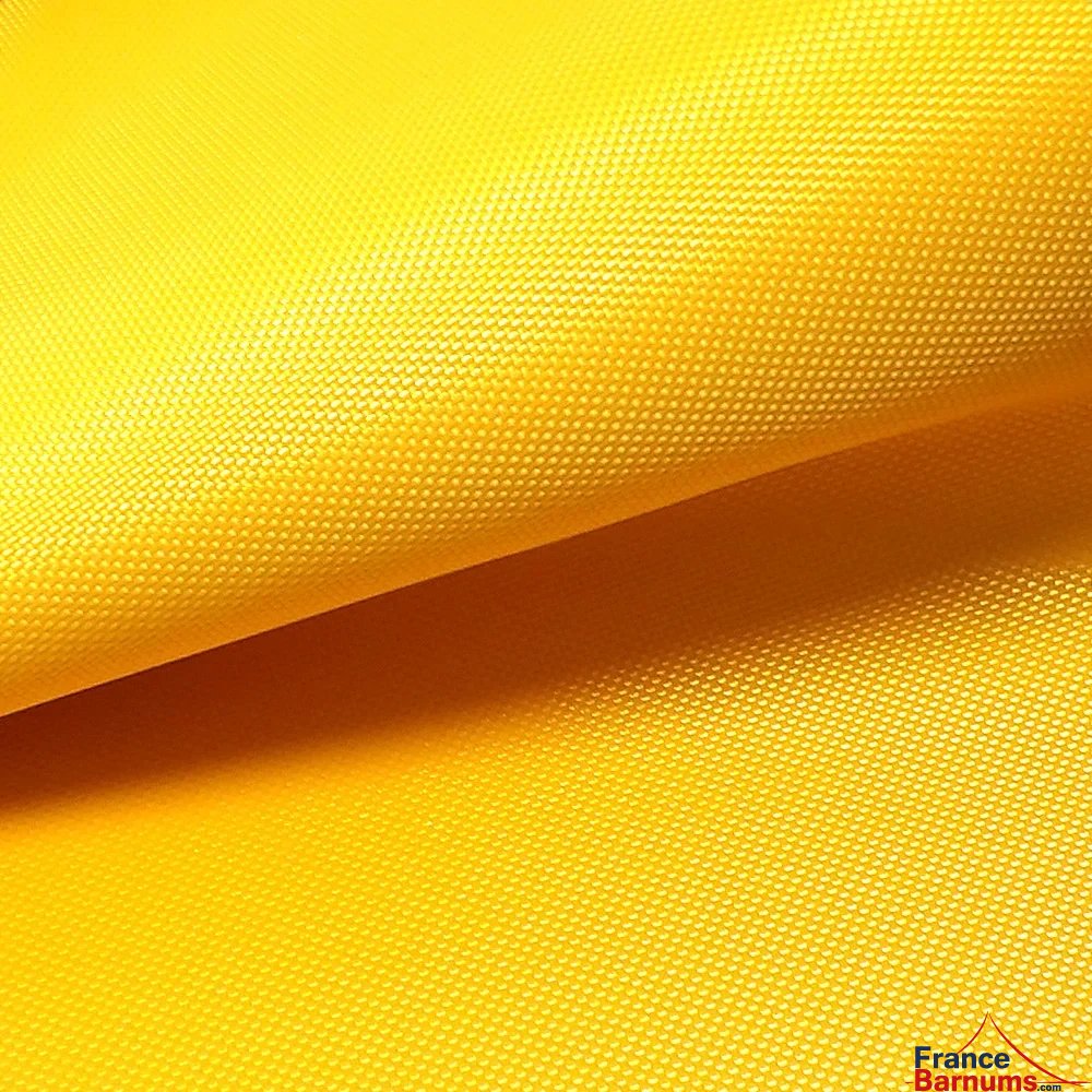 Bâche de toit Polyester enduction PVC 380 g/m2 de couleur jaune Bâche de toit Polyester enduction PVC 380 g/m2 de couleur jaune