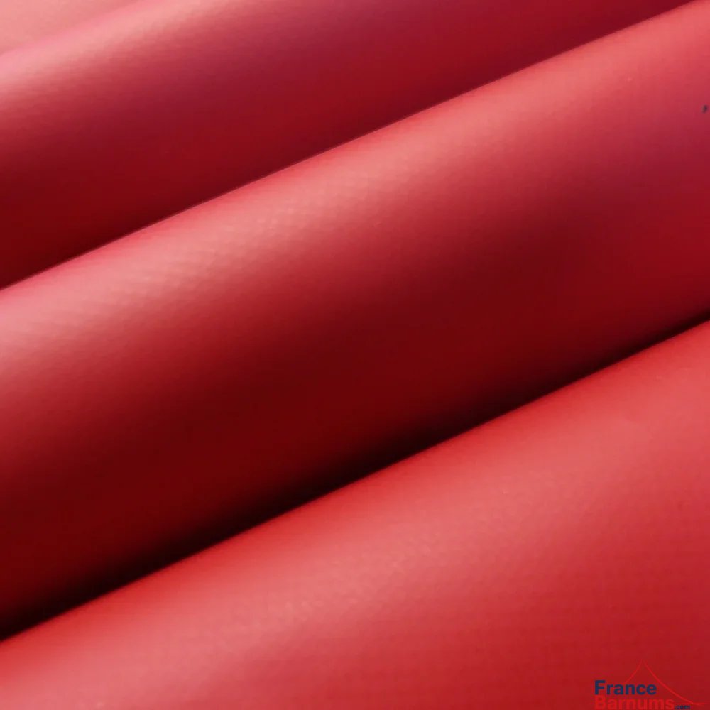 Bâche de toit en PVC 580 g/m2 de couleur rouge Bâche de toit en PVC 580 g/m2 de couleur rouge
