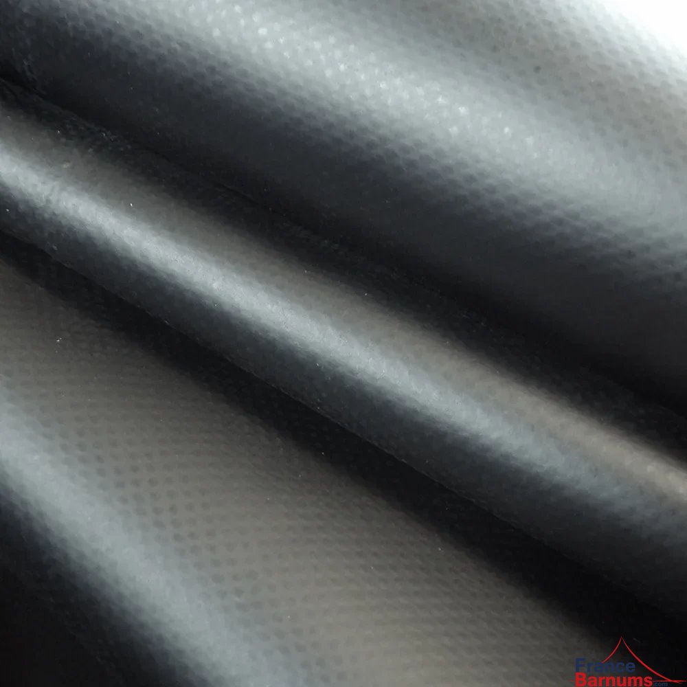 Bâche de toit en PVC 580 g/m2 de couleur noire