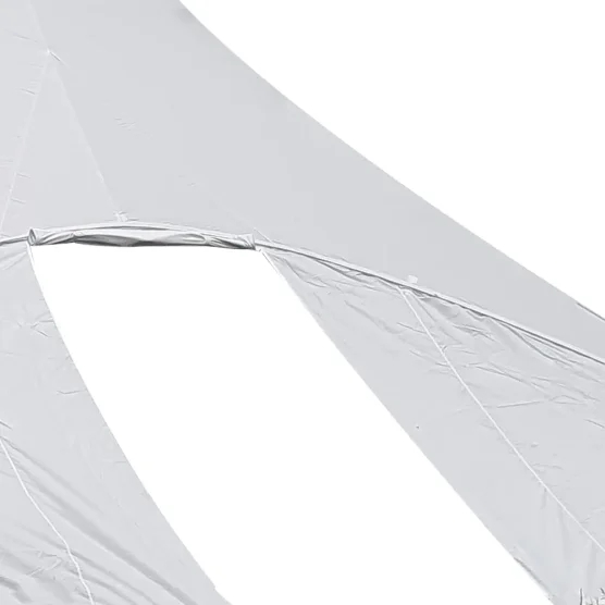 Mur avec porte enroulable pour tente étoile 2 mâts L.14m Ø10m