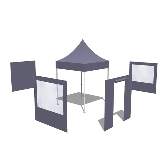 Tonnelle Pliante Acier Semi Pro 2mx2m NOIR avec Pack Fenêtres Tonnelle Pliante Acier Semi Pro 2mx2m NOIR avec Pack Fenêtres