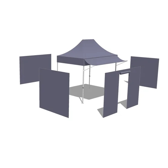 Tonnelle Pliante Acier Semi Pro 2mx3m BLANC avec Pack 4 Côtés et Casquette amovible