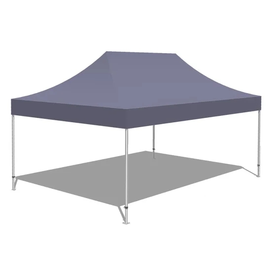 Tonnelle Pliante Alu Pro 55 PRESTIGE M2 4mx6m BLANC (4 pieds) PVC 580g/m²