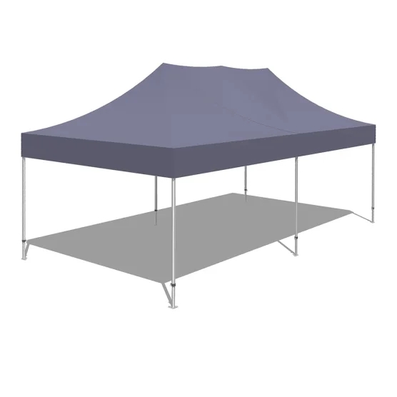 Tonnelle Pliante Alu Pro 55 PRESTIGE M2 4mx8m BLANC PVC 580g/m²