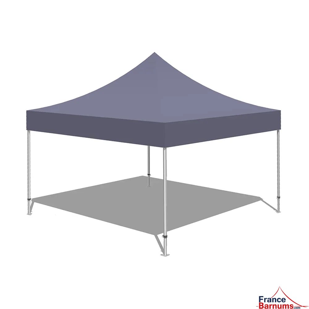 Tonnelle Pliante Alu Pro 55 PRESTIGE M2 4mx4m BLANC PVC 580g/m²