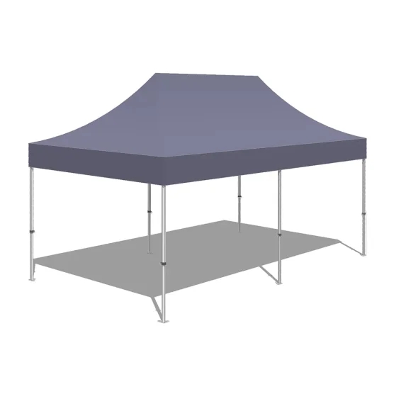 Tonnelle Pliante Alu Pro 55 PRESTIGE M2 3mx6m BLANC  PVC 580g/m²